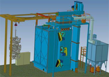 Hanging Hooks Shot Blast Cleaning Machine , Large Sandblasting Equipment