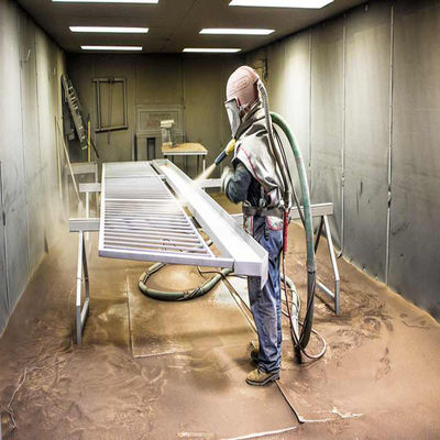 60m3/Min Sandwich Panels 5T Workpiece Sand Blasting Room