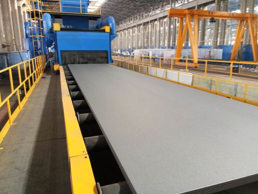 H Beam Roller Conveyor Shot Blast Peening Machine Rust Remove